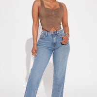 Nova 90s Straight Leg Jeans - Vintage Blue Wash