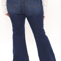 Affair Of The Flare Stretch Jeans - Dark Wash