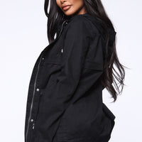 Gimme Some Love Anorak Jacket - Black