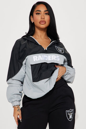 Bring Home The Win Raiders Windbreaker  - Black/combo