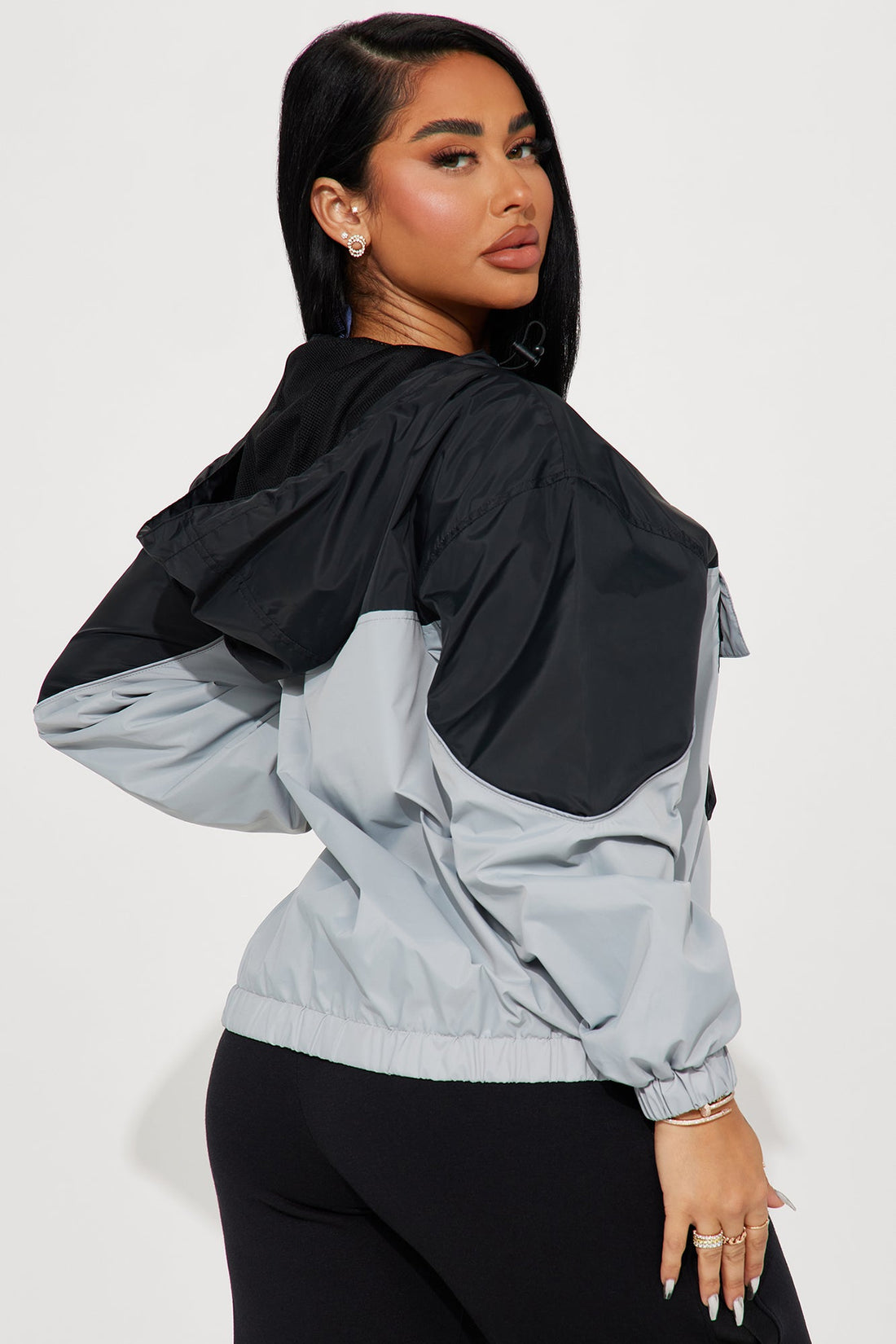Bring Home The Win Raiders Windbreaker  - Black/combo