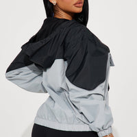 Bring Home The Win Raiders Windbreaker  - Black/combo