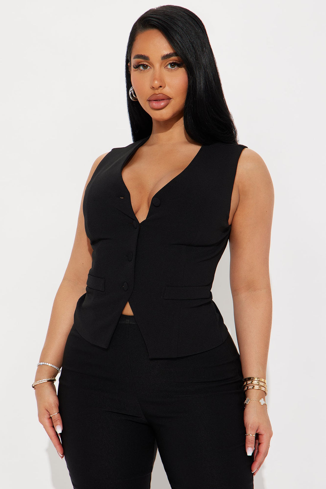 Core Competency 2 Piece Blazer - Black