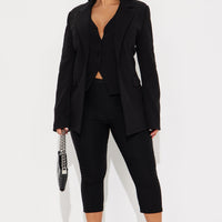 Core Competency 2 Piece Blazer - Black