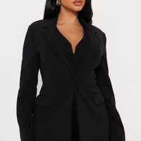 Core Competency 2 Piece Blazer - Black