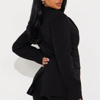 Core Competency 2 Piece Blazer - Black