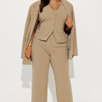 Core Competency 2 Piece Blazer - Taupe