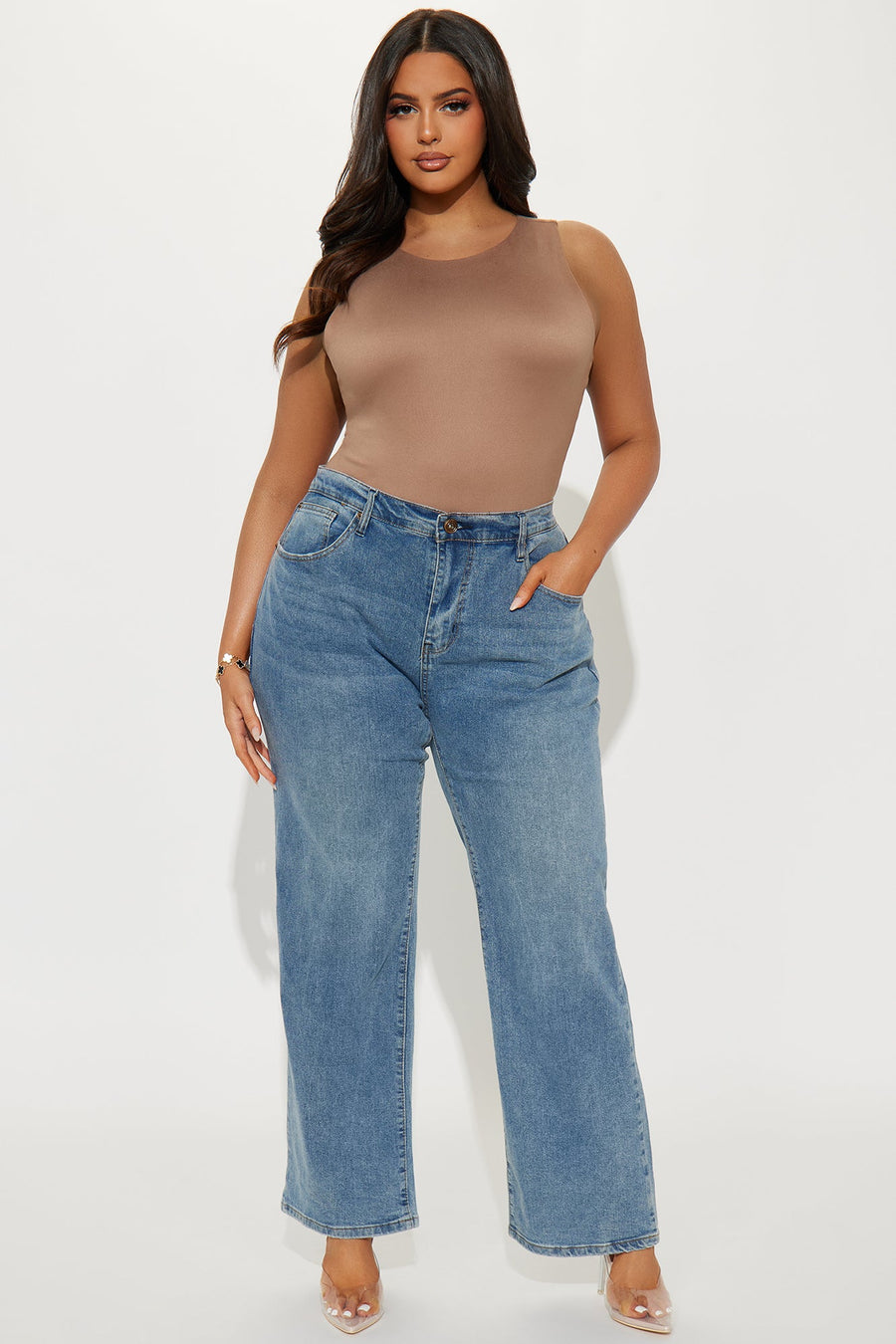 Nova 90s Straight Leg Jeans - Vintage Blue Wash