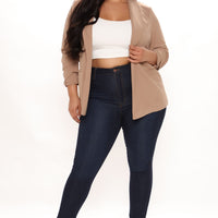 The Celine Blazer - Taupe