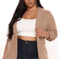 The Celine Blazer - Taupe