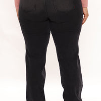 90's Nostalgia Straight Leg Jeans - Black