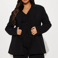 Core Competency 2 Piece Blazer - Black