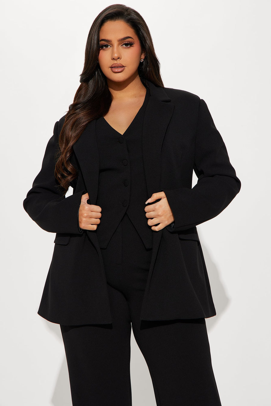 Core Competency 2 Piece Blazer - Black