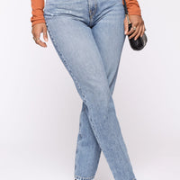 Very Special High Rise Mom Jeans - Medium Wash