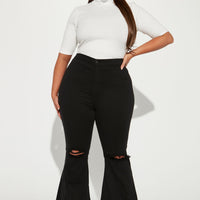 Mystery Solved Extreme Bell Bottom Jeans - Black