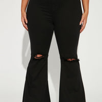 Mystery Solved Extreme Bell Bottom Jeans - Black
