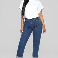 I Got It From My Mama Jeans - Dark Denim