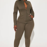 Get Right Active Jacket - Olive