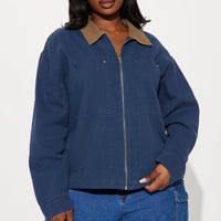 Leila Barn Jacket - Navy
