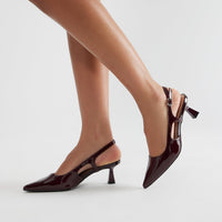 Alena Slingback Pumps - Wine