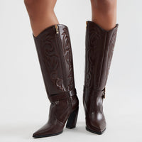 Andy Cowboy Boots - Brown
