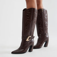 Andy Cowboy Boots - Brown