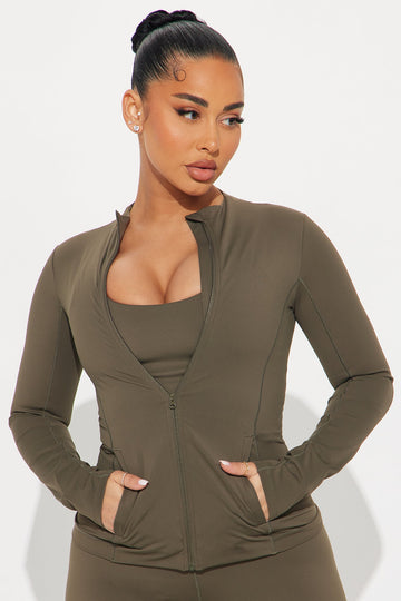Get Right Active Jacket - Olive