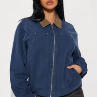 Leila Barn Jacket - Navy