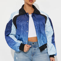 Malibu Made Quilted Jacket - Blue/combo