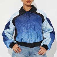 Malibu Made Quilted Jacket - Blue/combo