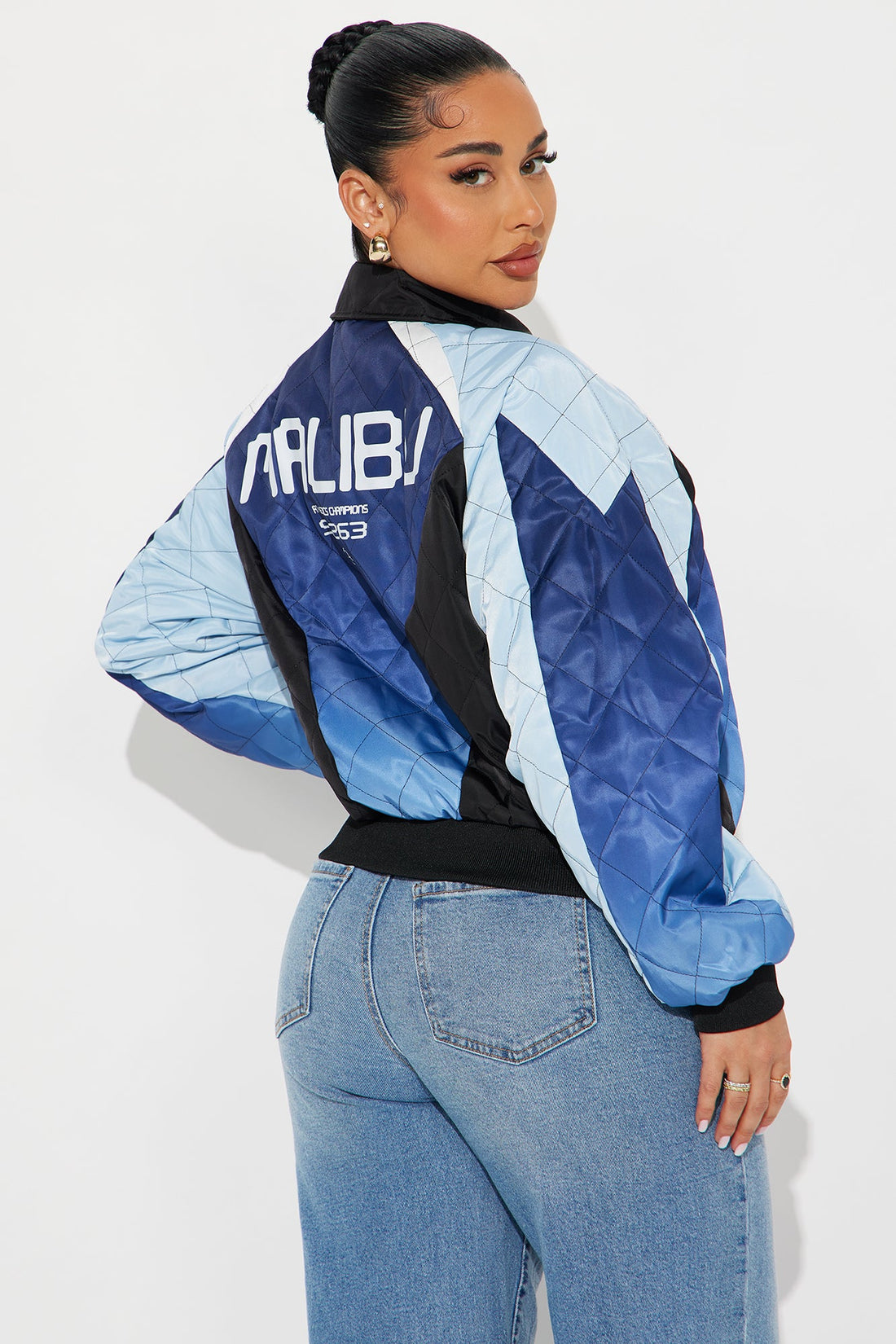Malibu Made Quilted Jacket - Blue/combo