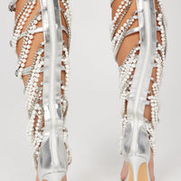 Another Status Strappy Heeled Sandals - Silver