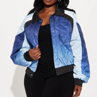 Malibu Made Quilted Jacket - Blue/combo