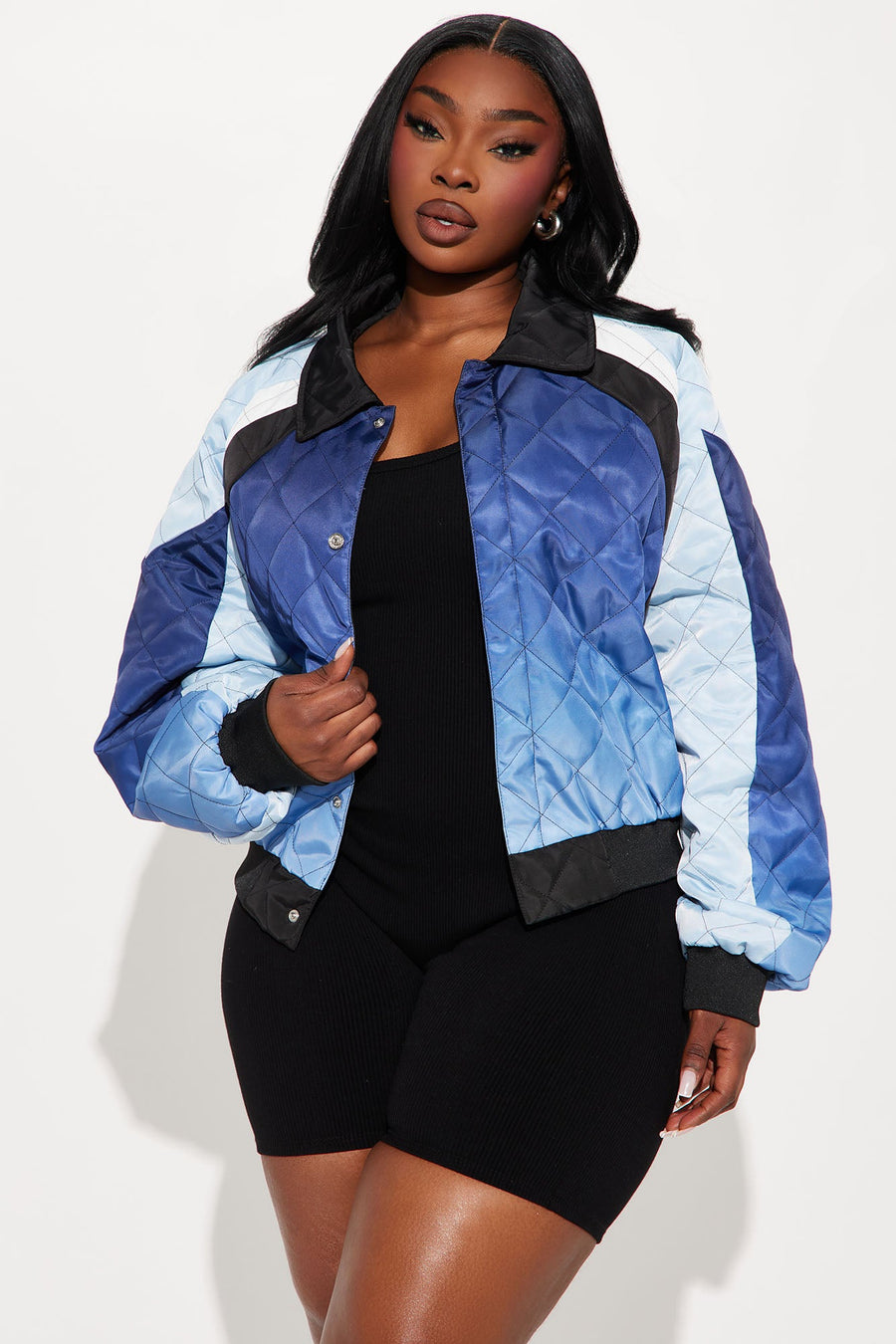 Malibu Made Quilted Jacket - Blue/combo