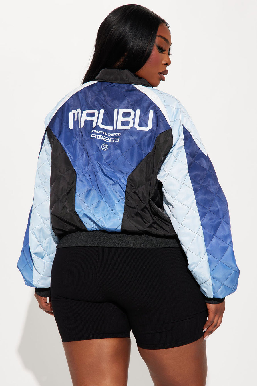 Malibu Made Quilted Jacket - Blue/combo