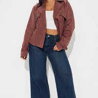 Cassidy Belted Trench - Chocolate