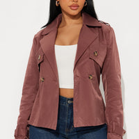 Cassidy Belted Trench - Chocolate