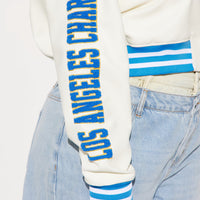LA Chargers Bomber Jacket - Cream