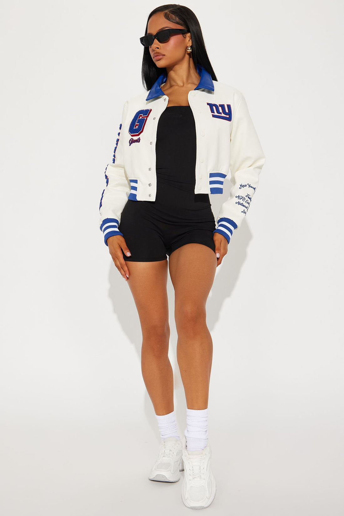 New York Giants Bomber Jacket - Cream
