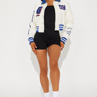 New York Giants Bomber Jacket - Cream