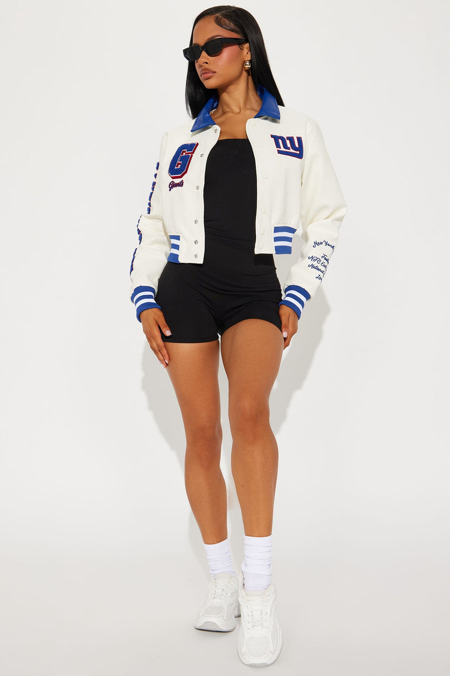 New York Giants Bomber Jacket - Cream