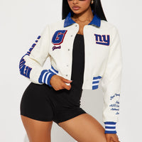 New York Giants Bomber Jacket - Cream