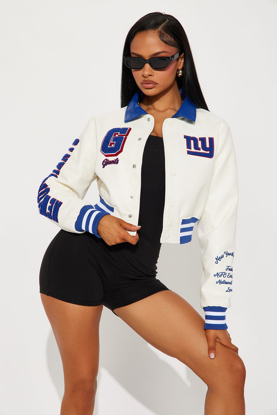 New York Giants Bomber Jacket - Cream