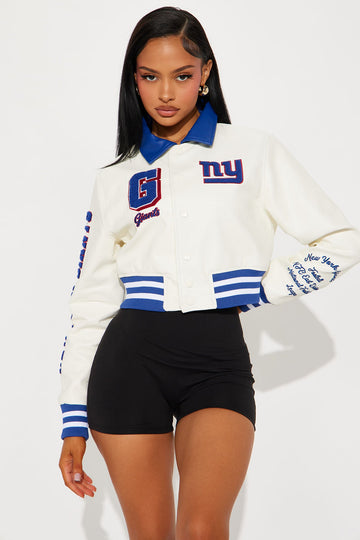 New York Giants Bomber Jacket - Cream