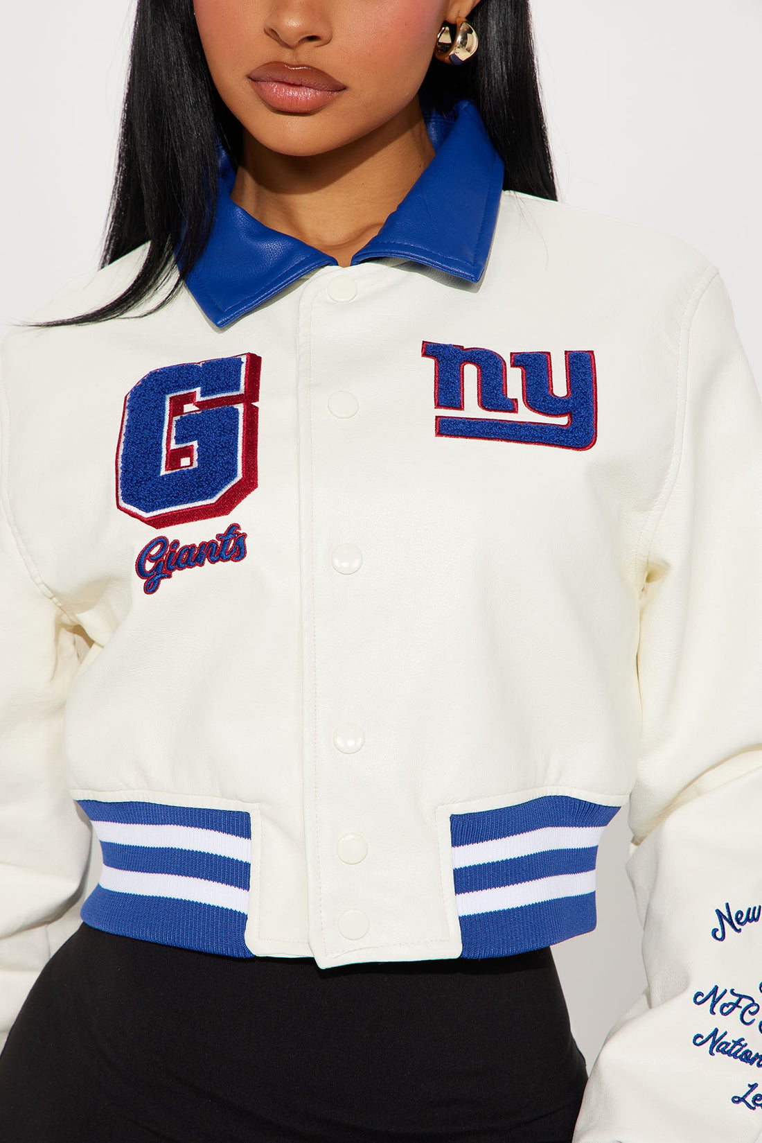 New York Giants Bomber Jacket - Cream