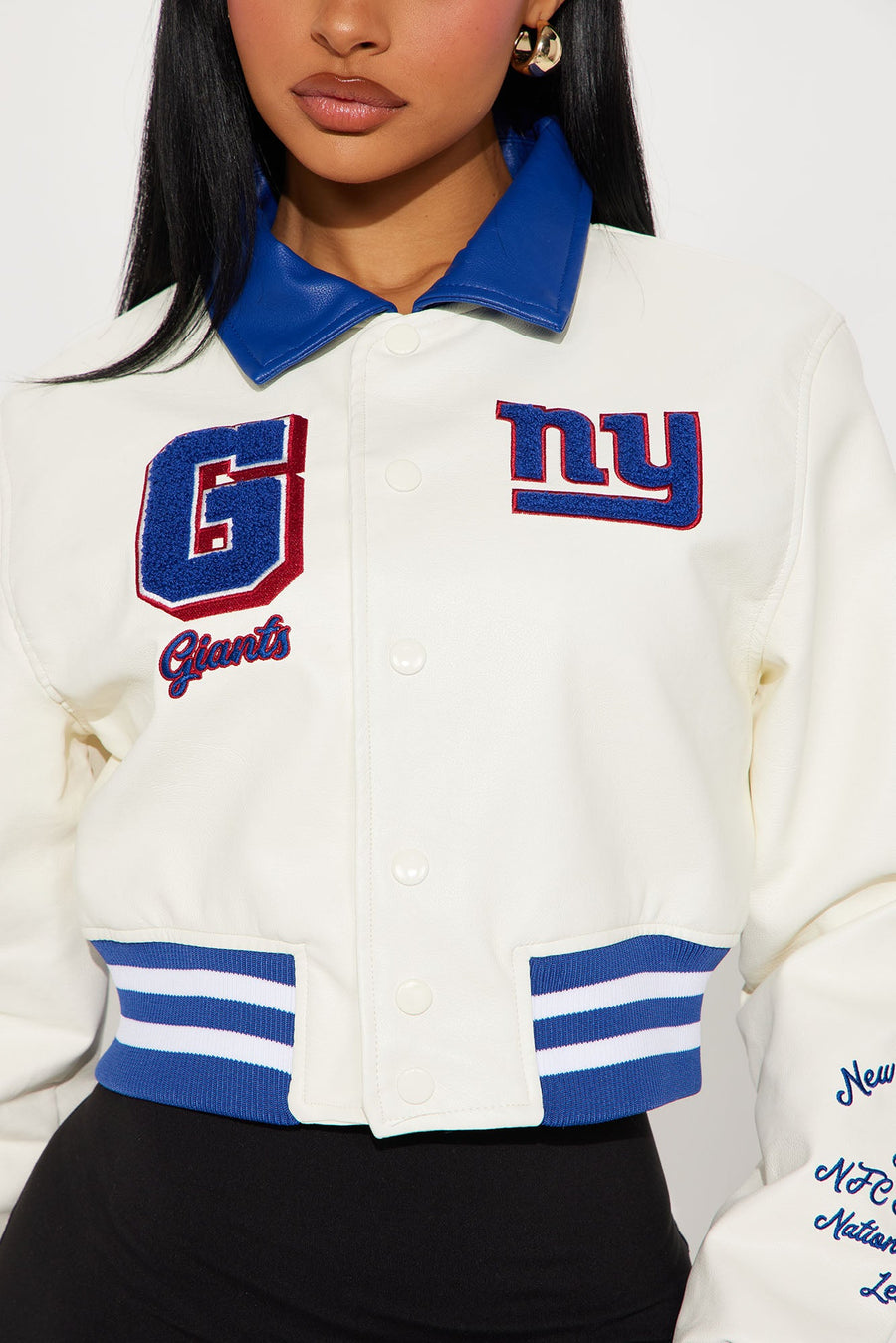 New York Giants Bomber Jacket - Cream