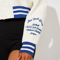 New York Giants Bomber Jacket - Cream