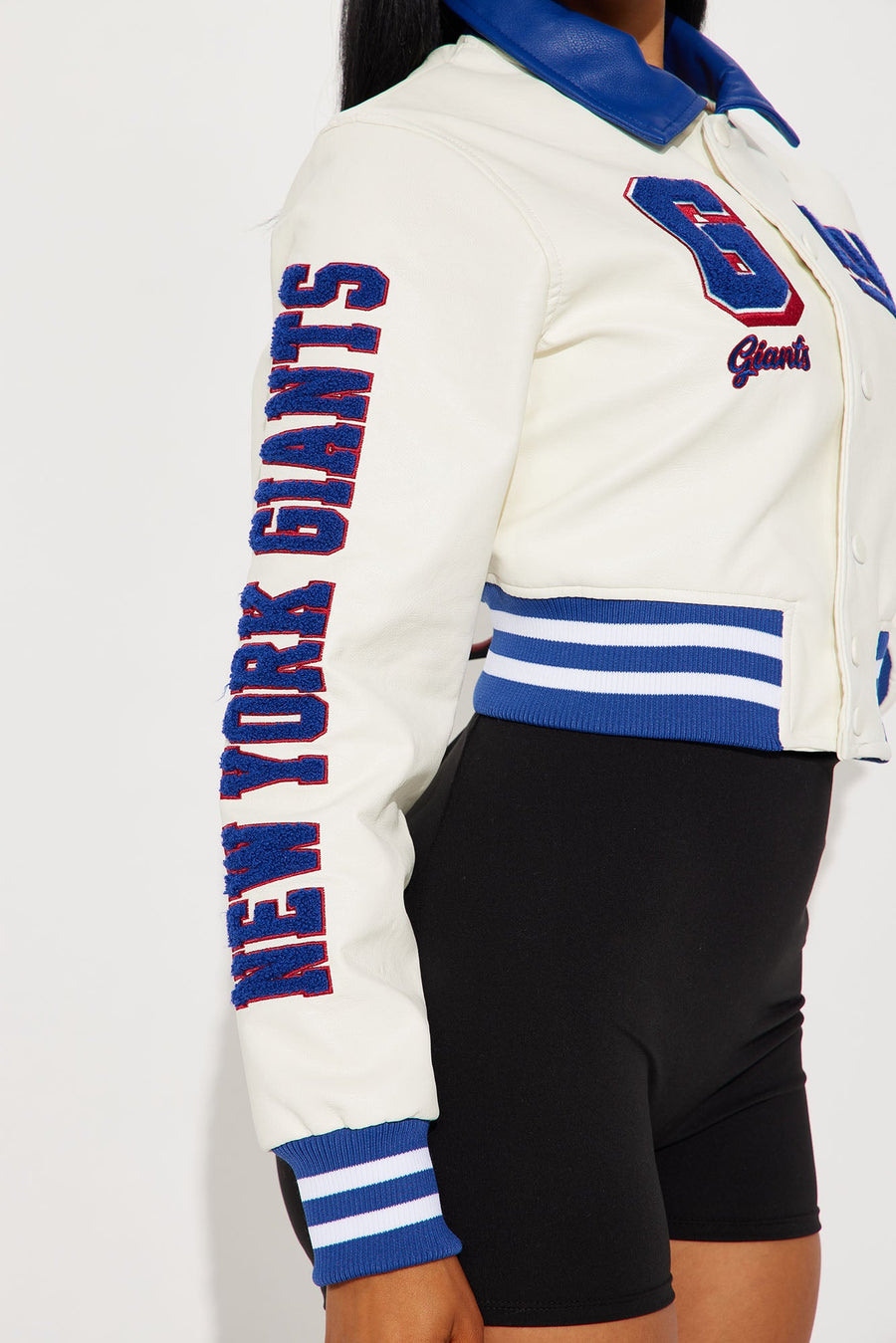 New York Giants Bomber Jacket - Cream