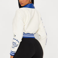 New York Giants Bomber Jacket - Cream