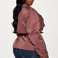 Cassidy Belted Trench - Chocolate